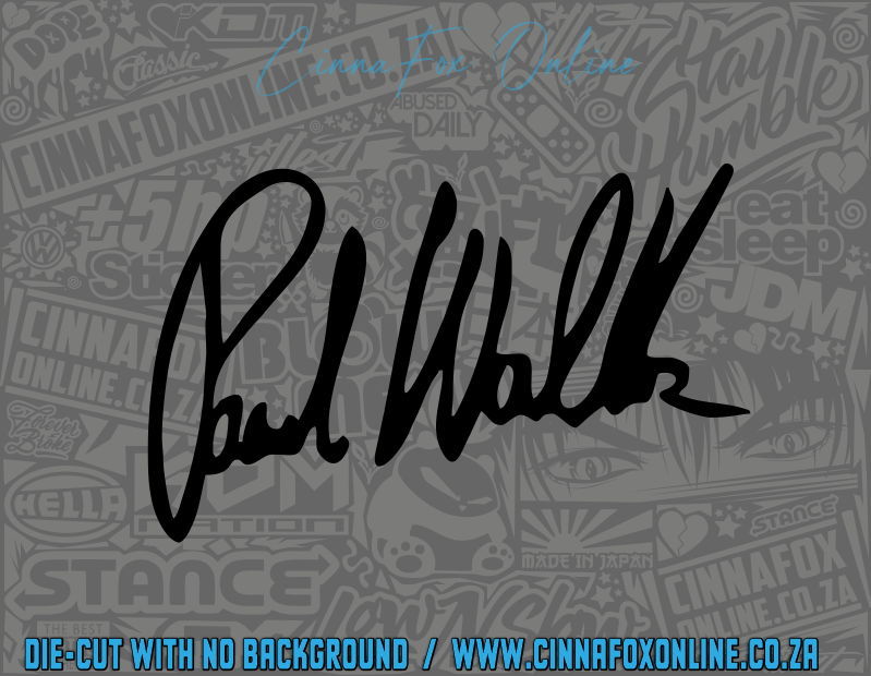 Paul Signature Decal