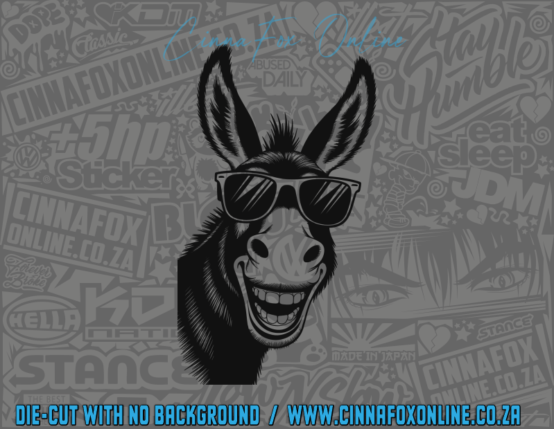 Peeking Donkey 03 Decal
