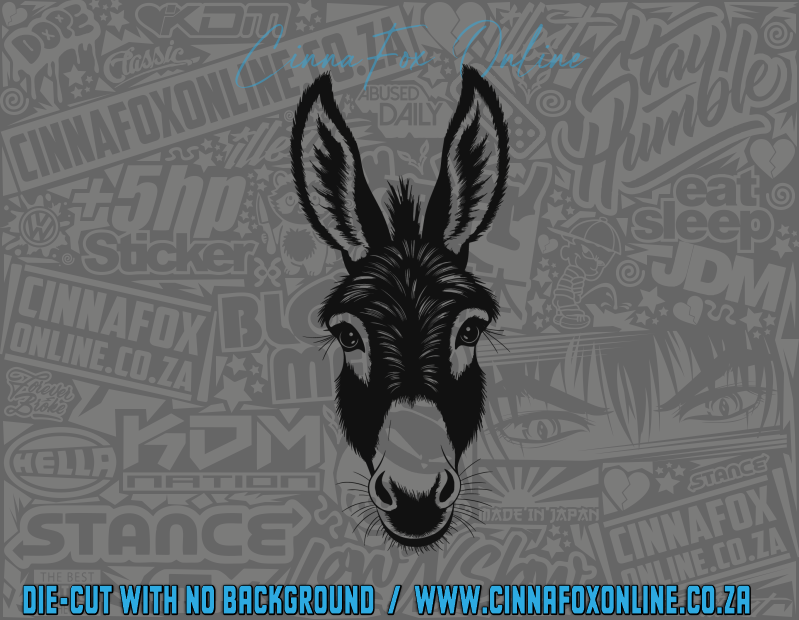 Peeking Donkey 04 Decal