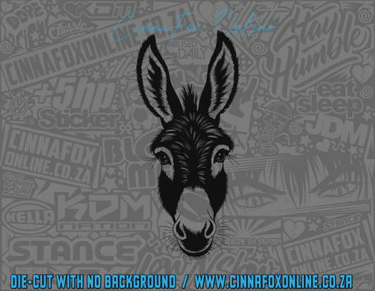 Peeking Donkey 04 Decal