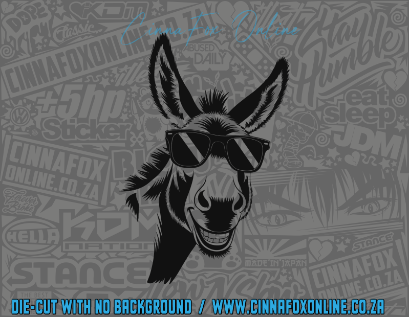 Peeking Donkey 05 Decal