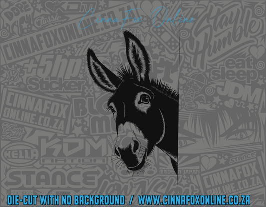 Peeking Donkey 06 Decal