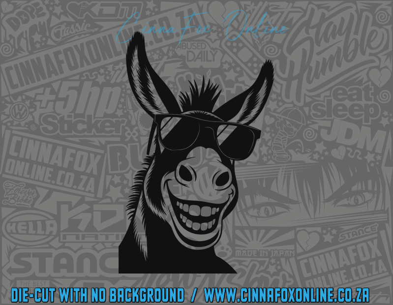 Peeking Donkey 07 Decal