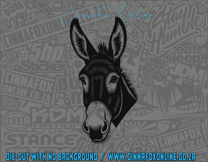 Peeking Donkey 08 Decal