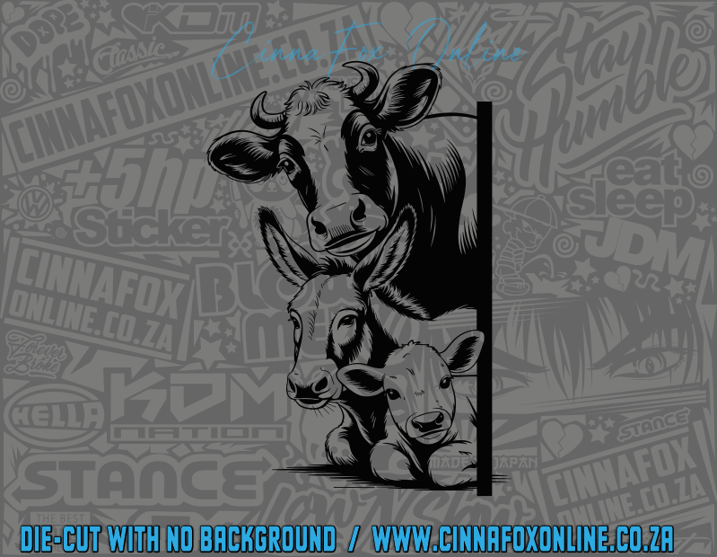 Peeking Farm Animals 09 Decal