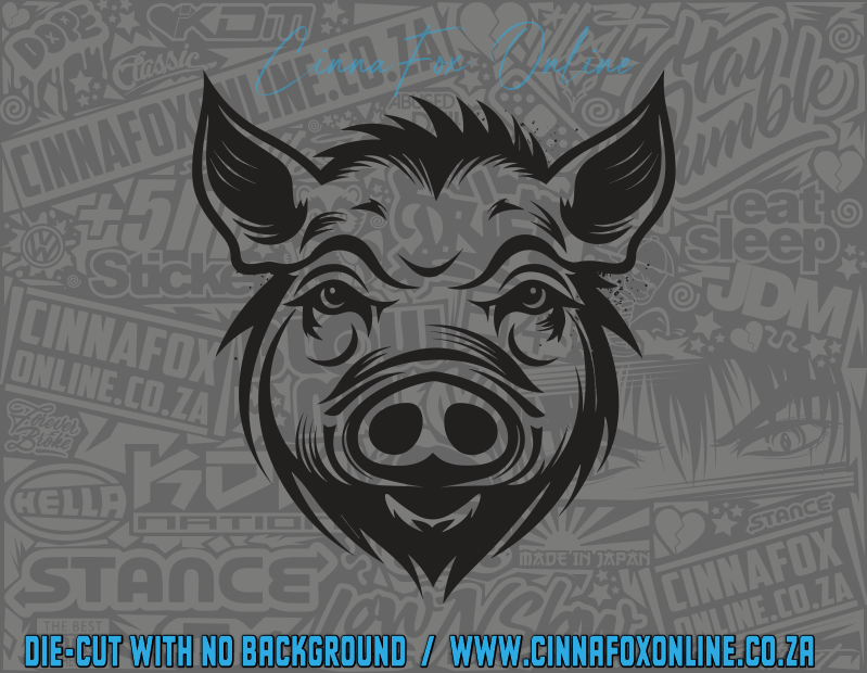 Pig Face Decal