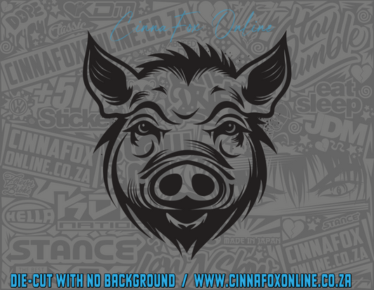 Pig Face Decal