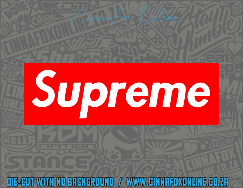 Supreme Solid Decal
