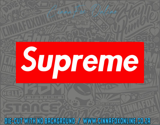 Supreme Solid Decal