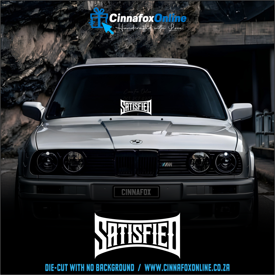 Satisfied Decal