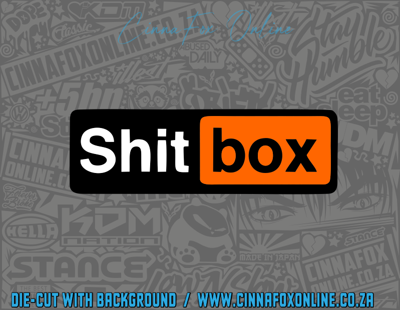 Shit Box Hub Decal