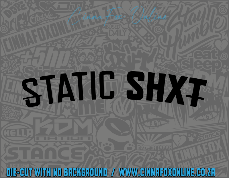 Static SHXT Curved Decal