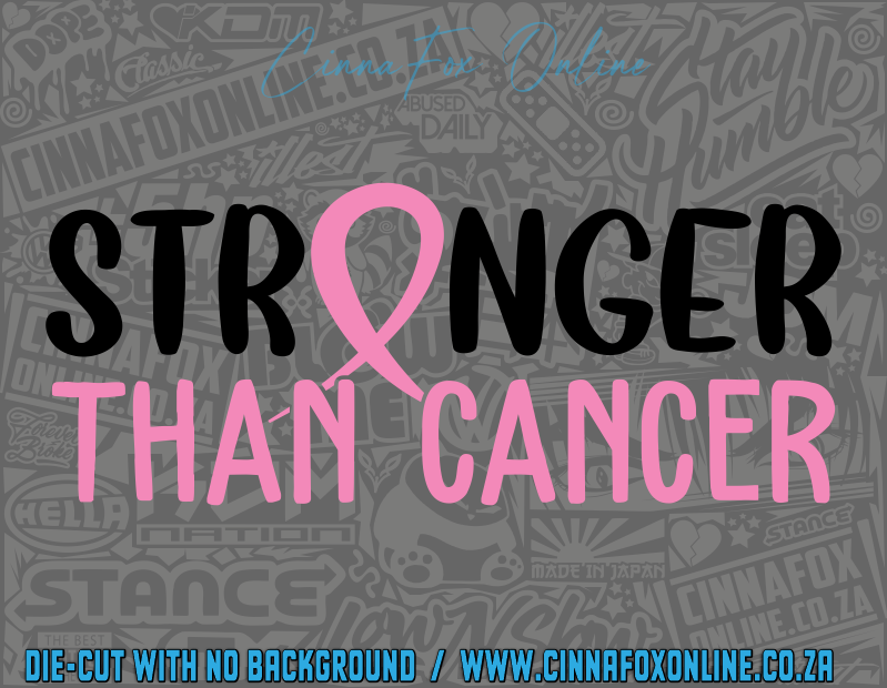 Stronger Than Cancer Decal