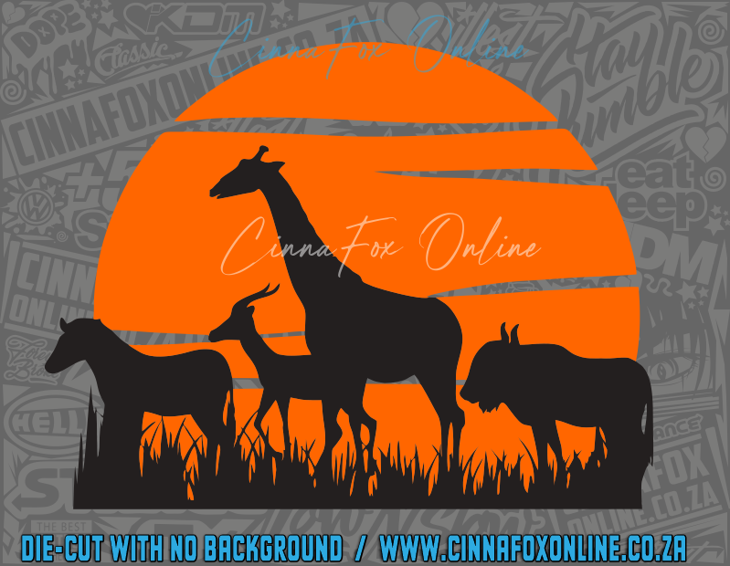 Sunset Silhouette Decal