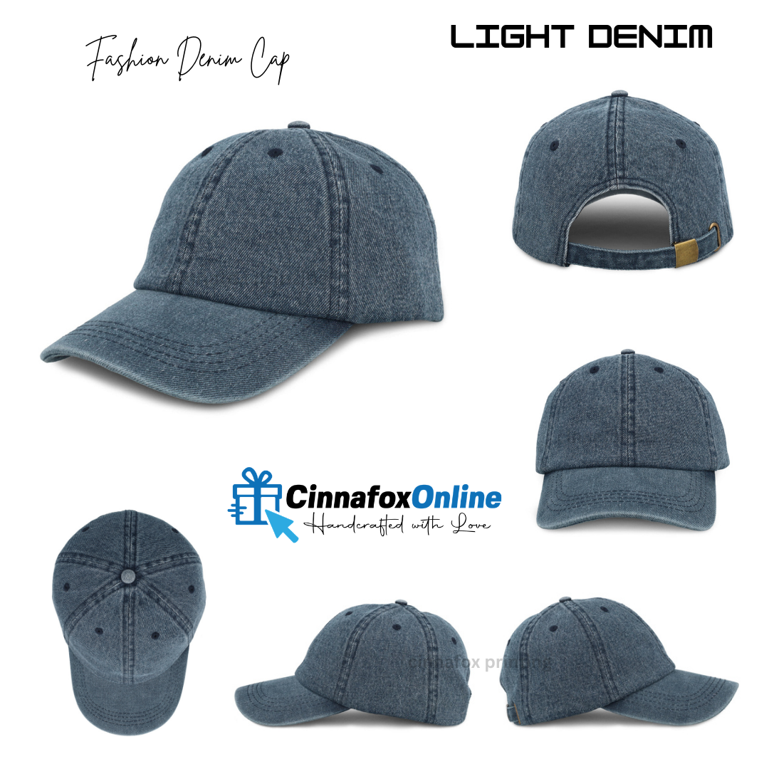 Fashion Denim Cap 6 Panel