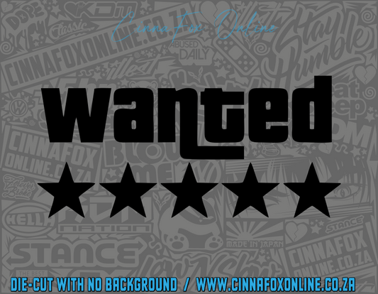 Wanted Decal