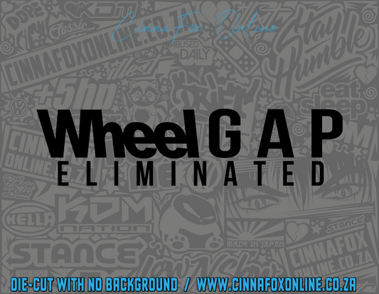 Wheel Gap Eliminated Decal