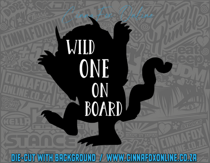 Wild One On Board Decal