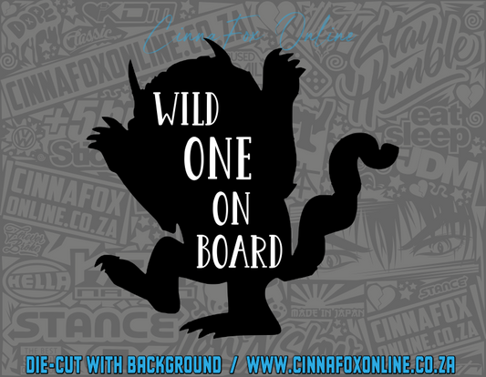 Wild One On Board Decal