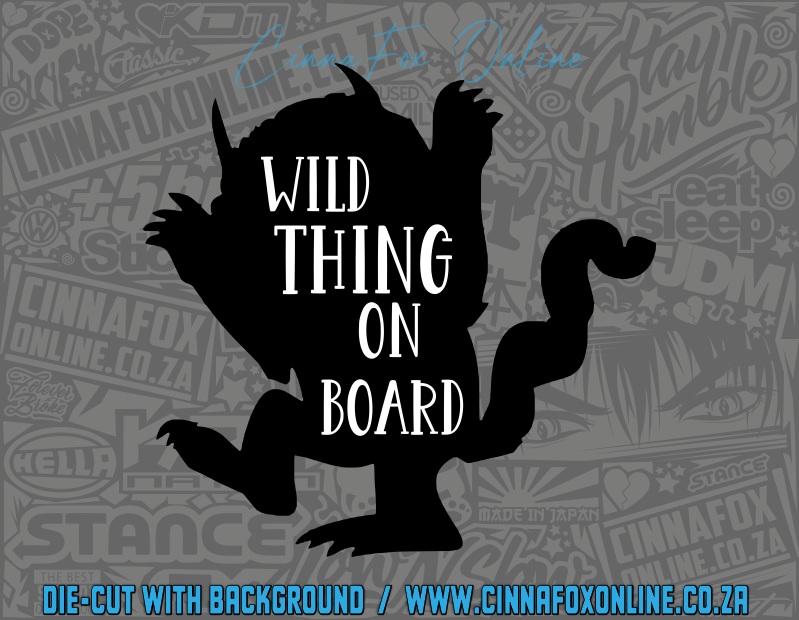 Wild Thing On Board Decal
