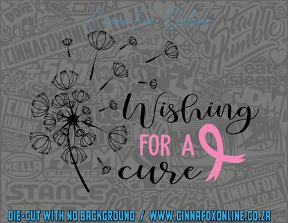 Wishing For A Cure Decal